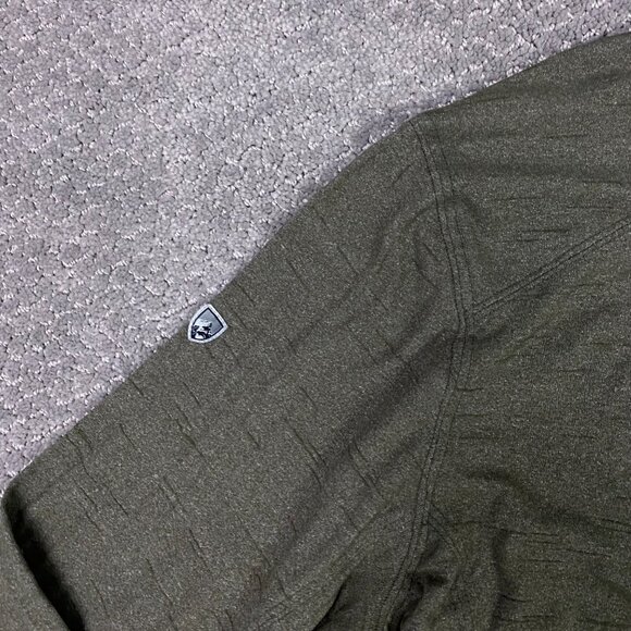 Kuhl Shirt Men's Large Green Intent Krew Long Sleeve Base Layer Hiking Outdoor - Picture 5 of 11